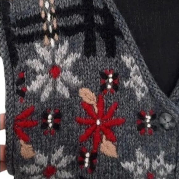 Laura Ashley Vintage Sweater Vest Medium - Picture 8 of 9